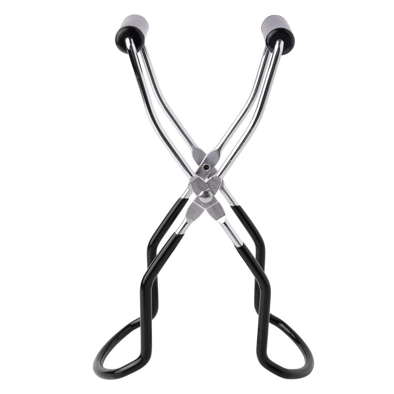Eeoyu Canning Jar Lifter Tongs Stainless Steel Jar Lifter with Grip Handle for Home Kitchen (Black) - Image 1